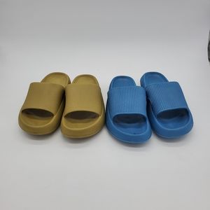 Pillow soft Sandals Green and Blue Size 40-41